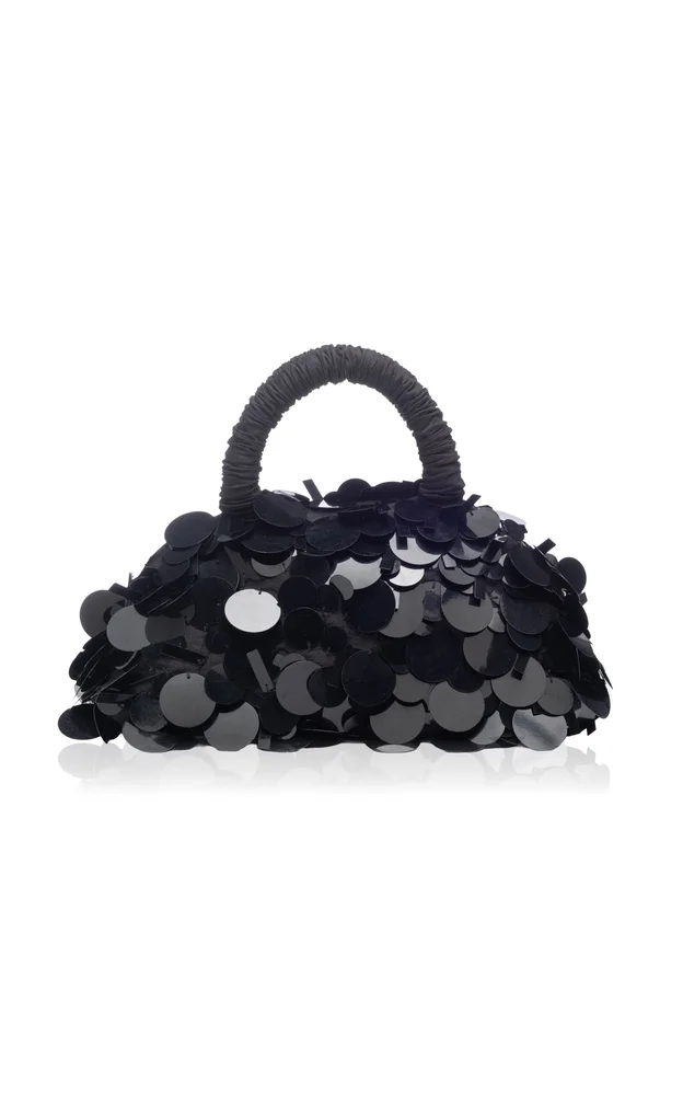 Serina Hand-Beaded Sequin Mini Purse