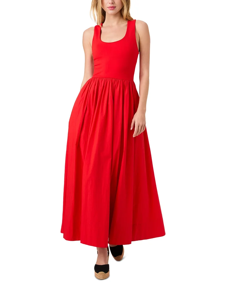 Jia Ponte Combo Maxi Dress