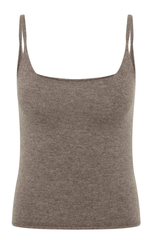 Slim Wool-Cashmere Tank Top