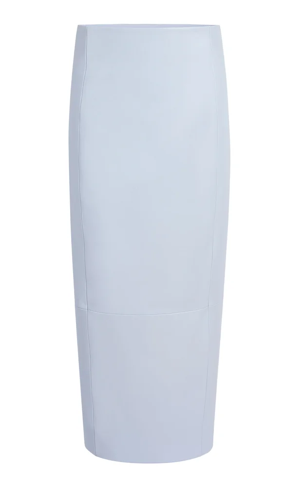 Lyle Plonge Leather Maxi Skirt
