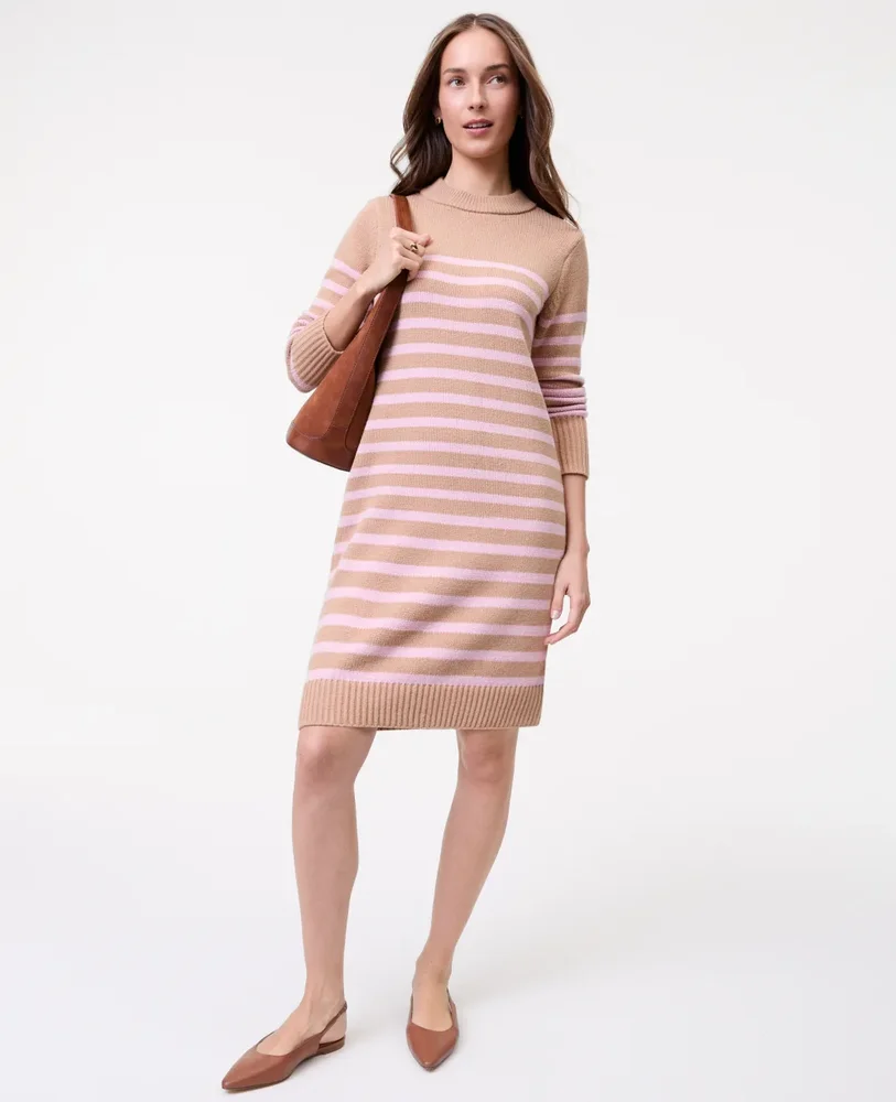 Weekend Striped Sweater Shift Dress