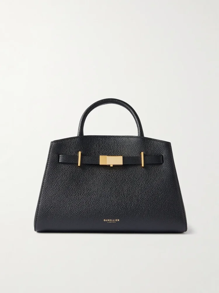 The Hudson small textured-leather tote