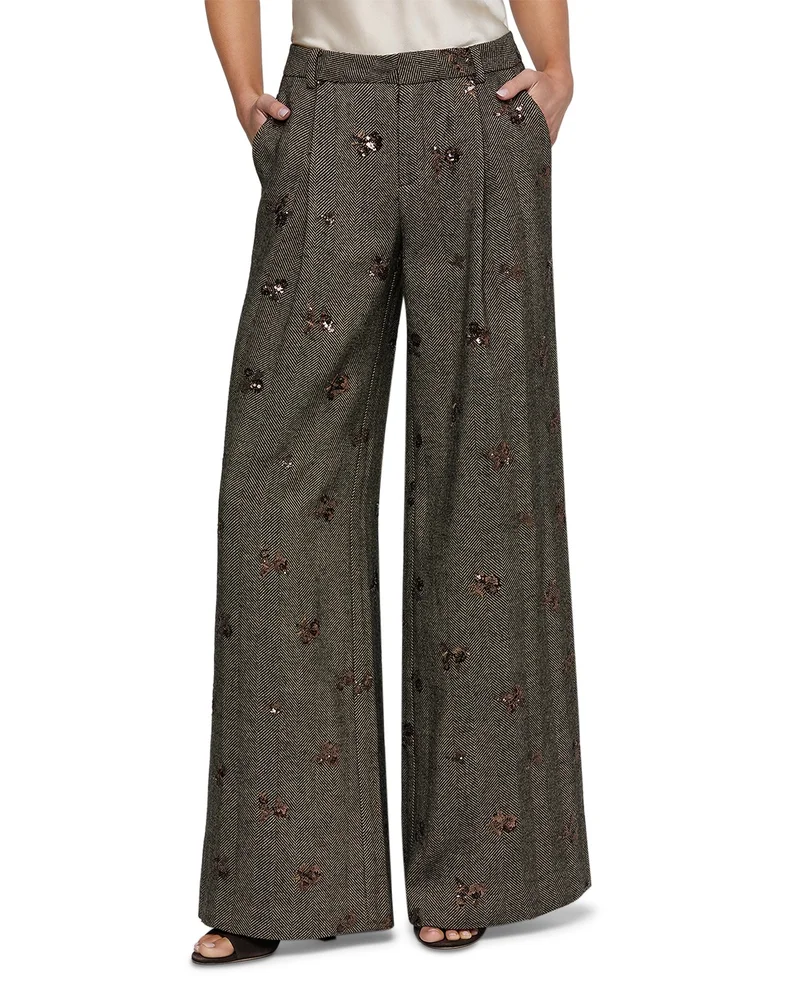 Allanah Embellished Wide Pants