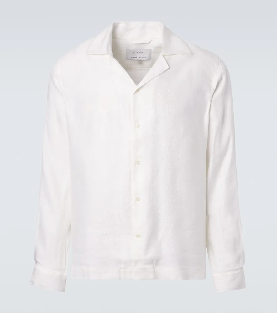 Safra linen-blend shirt