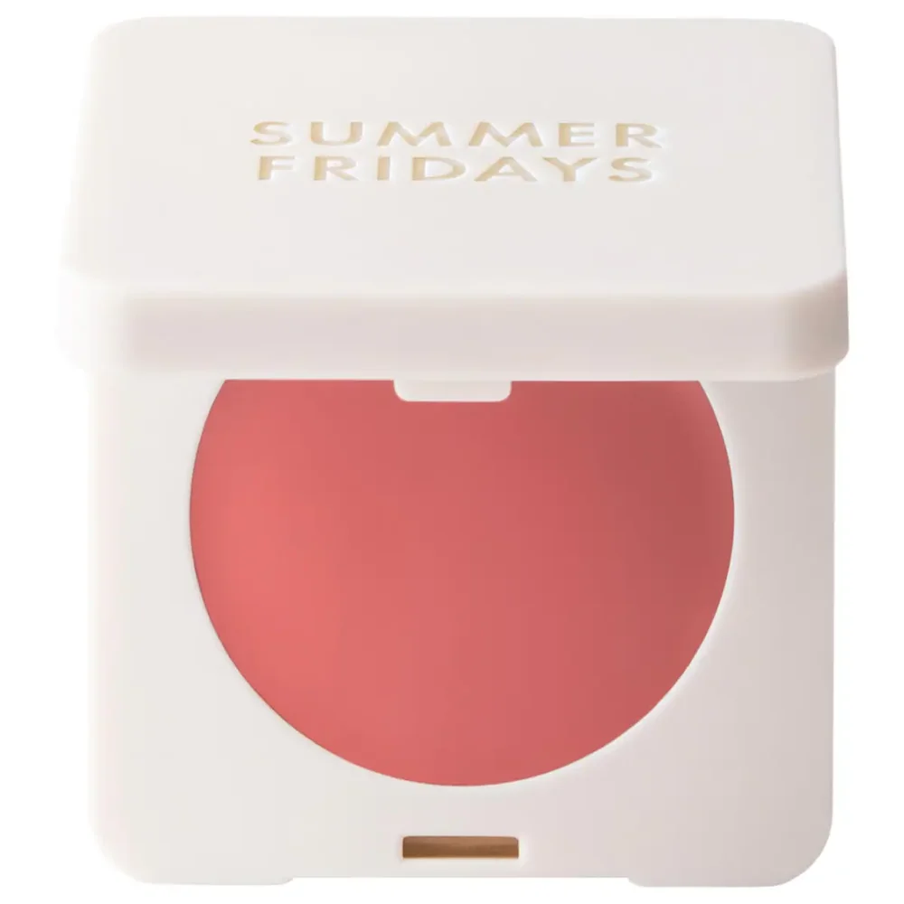 Blush Butter Balm Hydrating Cream Blush with Peptides in Soft Strawberry - neutral pink