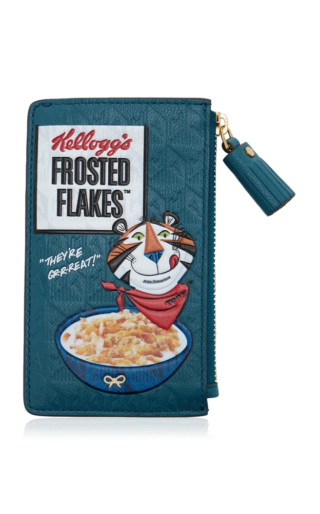 Frosted Flakes Leather Zipped Card Case