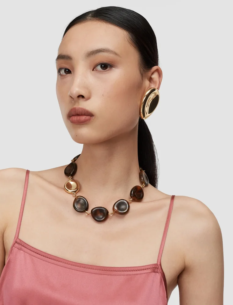Bean Resin Necklace