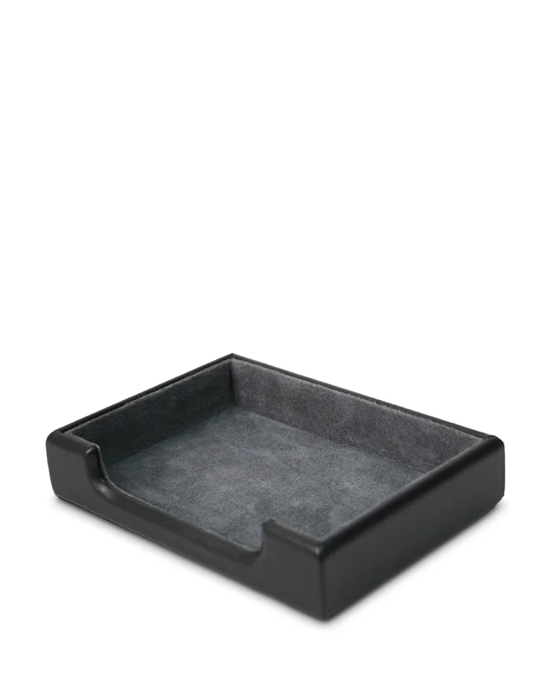 Leather Desktop Note Tray