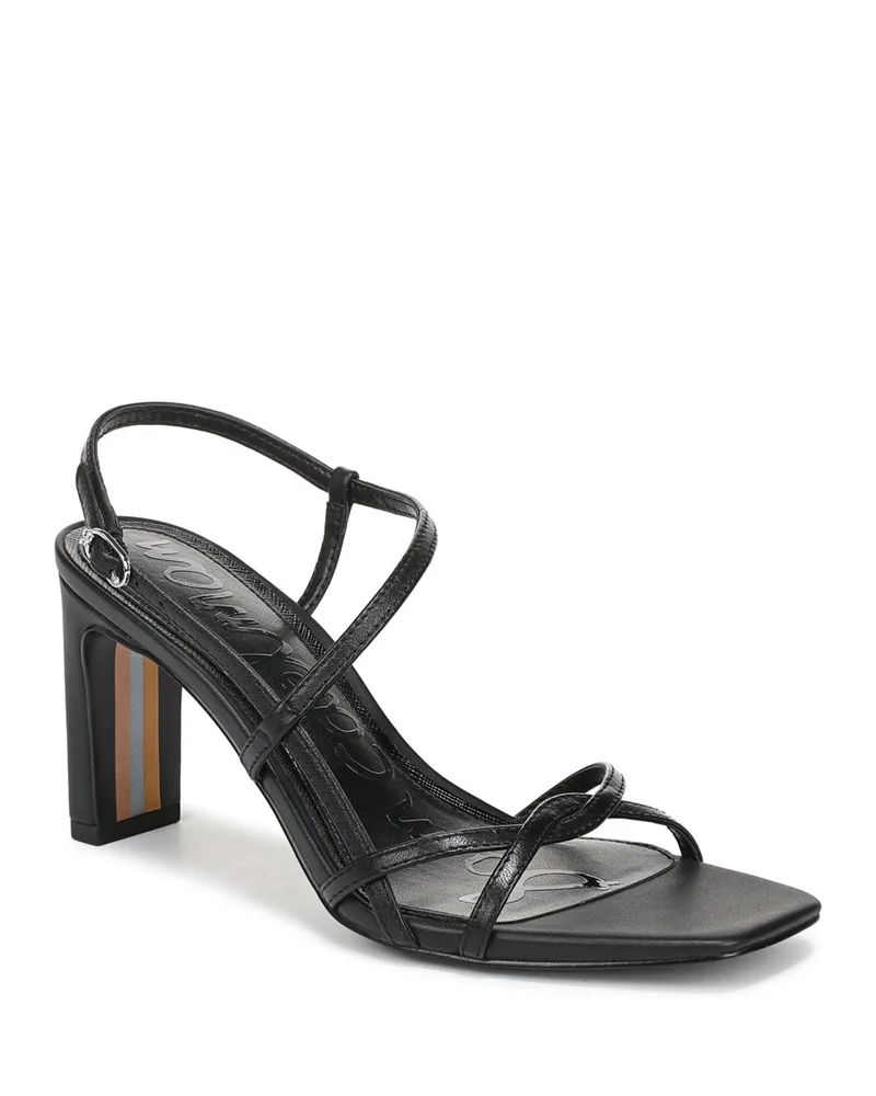 Elissa Leather Block Heel Sandals