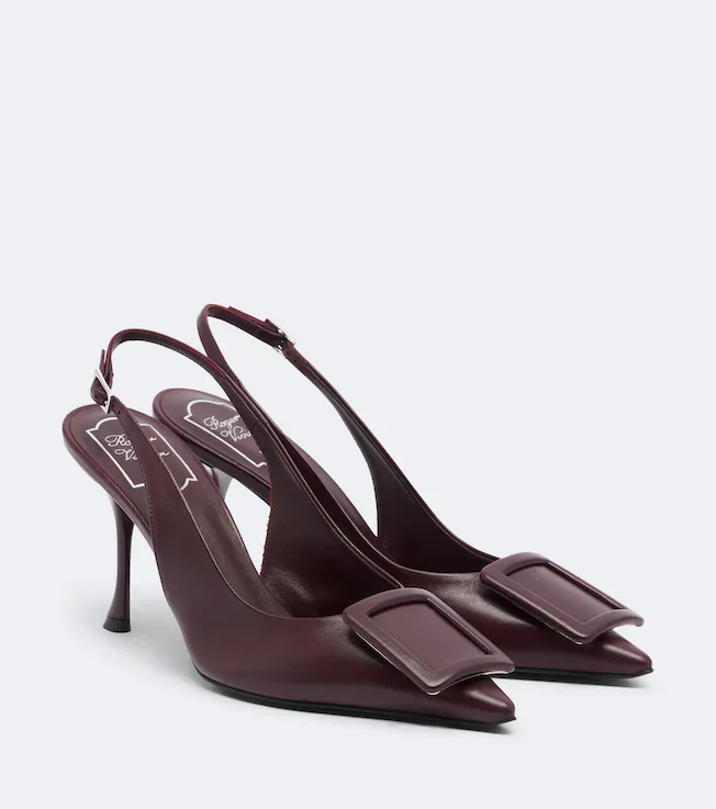 Viv' In The City leather slingback pumps