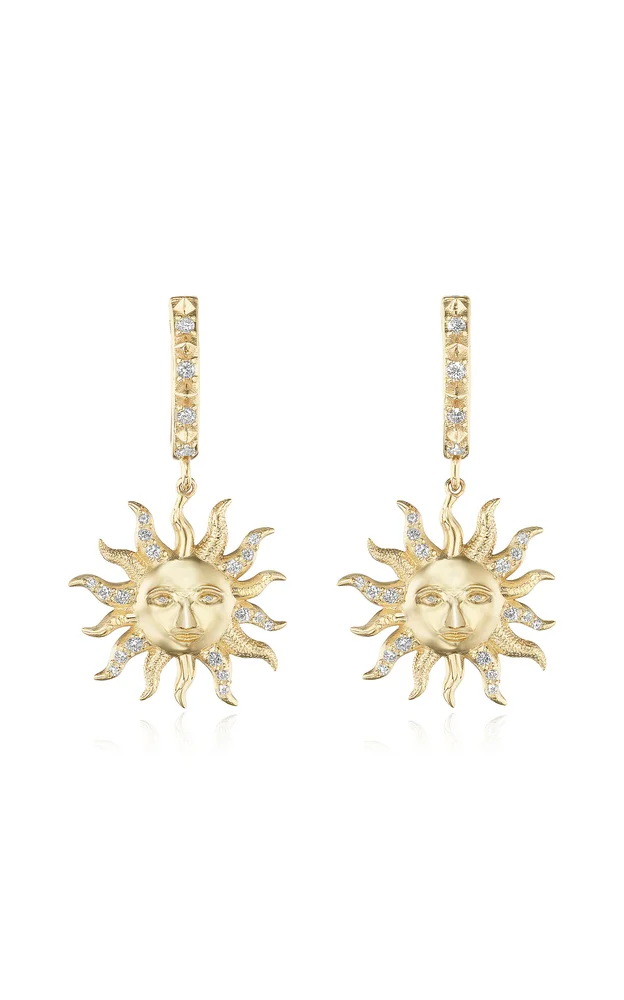 El Sol 14K Yellow Gold Earrings