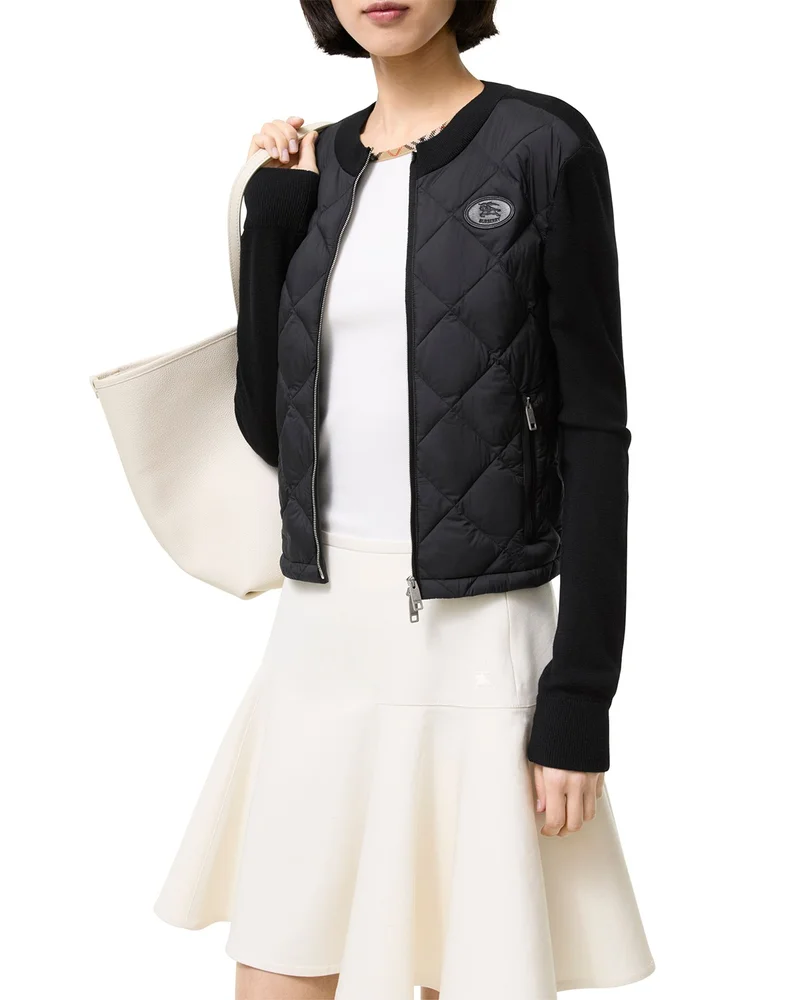 Quilted Mixed Media Jacket