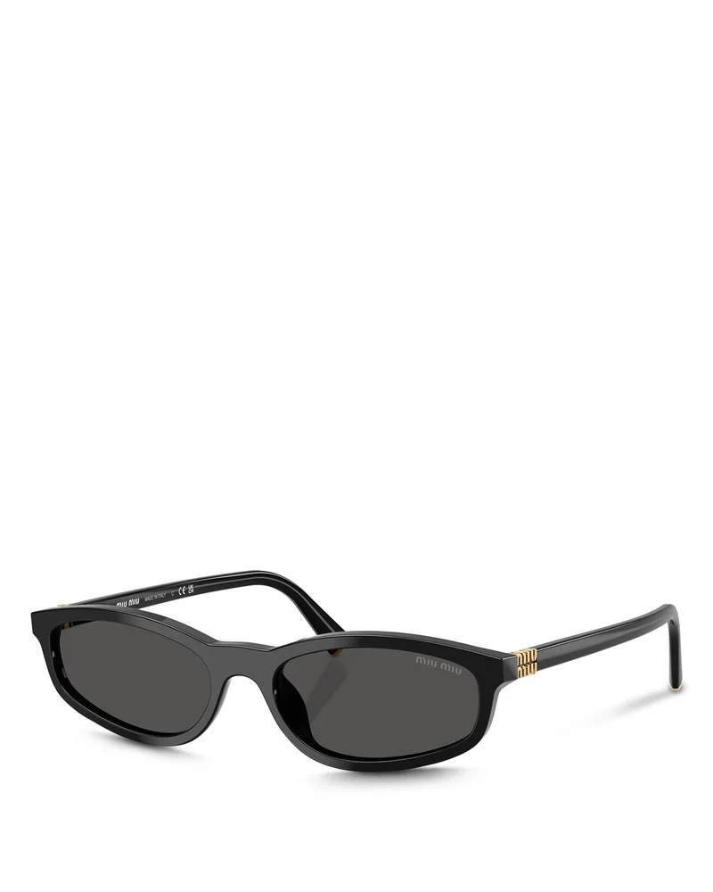 Miu Regarde Oval Sunglasses, 54mm