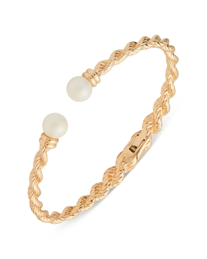Lauren Imitation Pearl Rope Cuff Bracelet