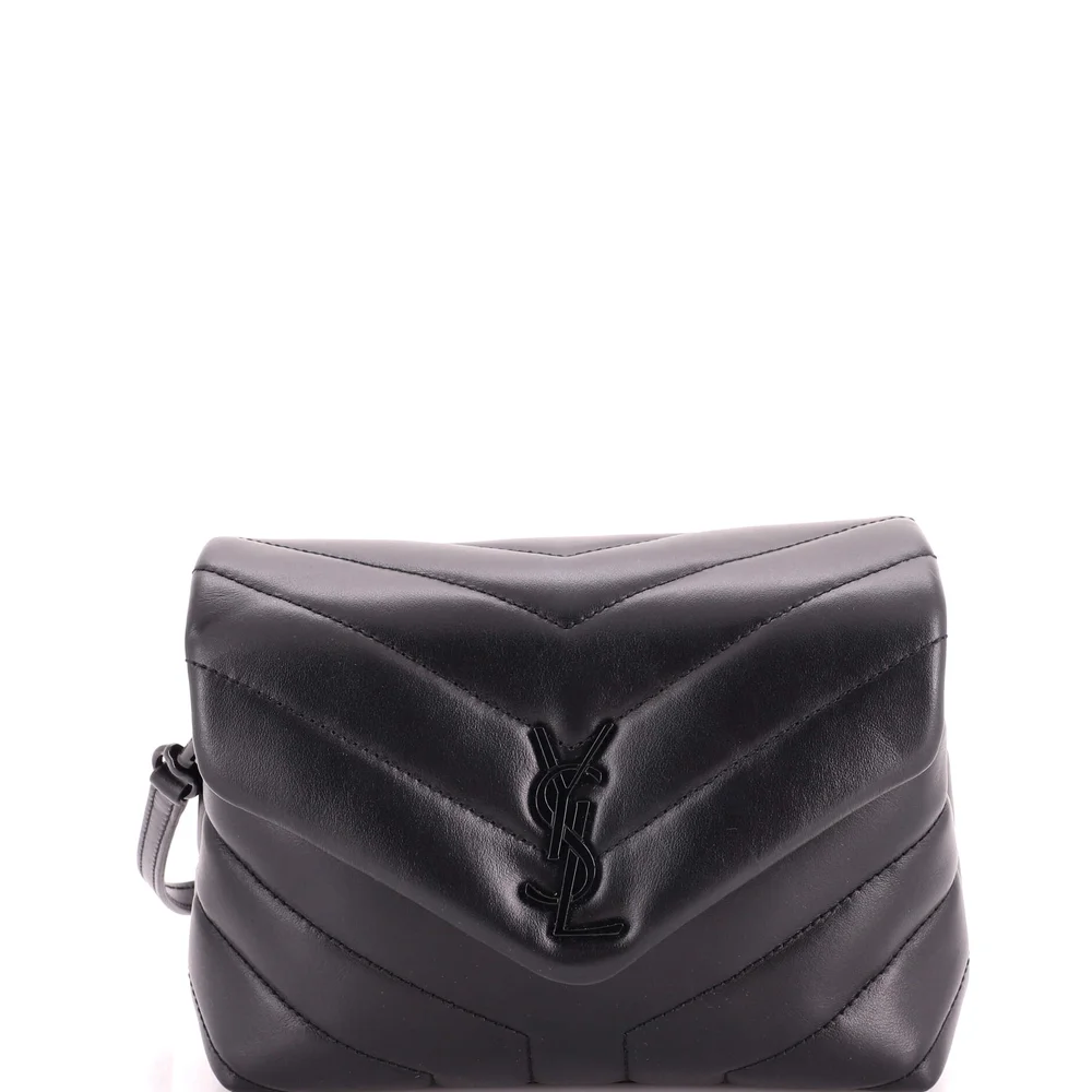 Pre-Owned Loulou Shoulder Bag Matelasse Chevron Leather Toy