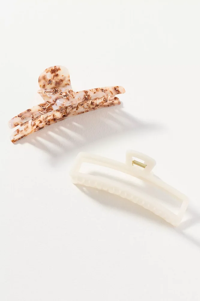 Large Hair Claw Clips, Set of 2