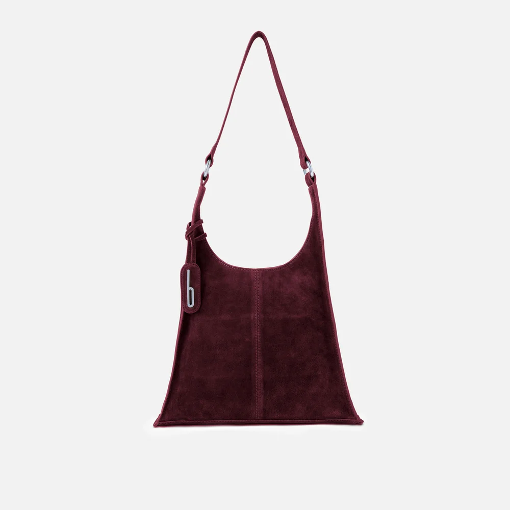 WINNIE SOFT SHOULDER BAG SUEDE BURGUNDY