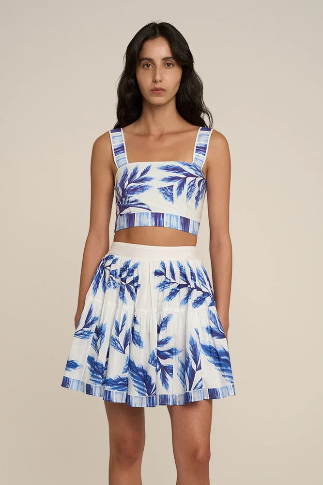 Mini Skirt Emy - Blue Sumi
