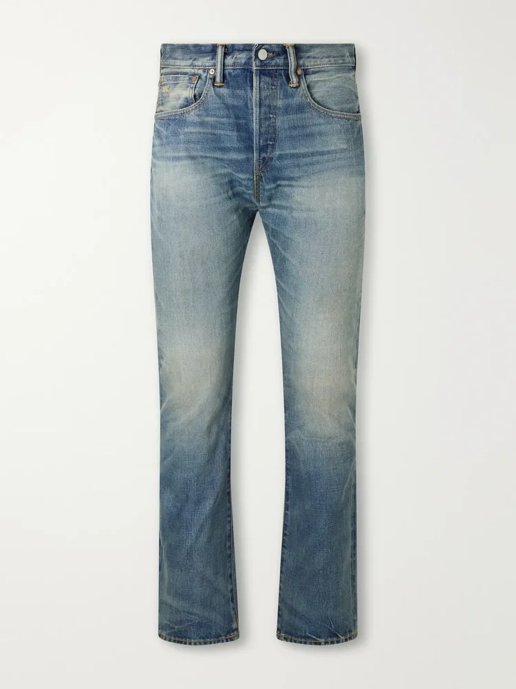 Slim-Fit Straight-Leg Jeans