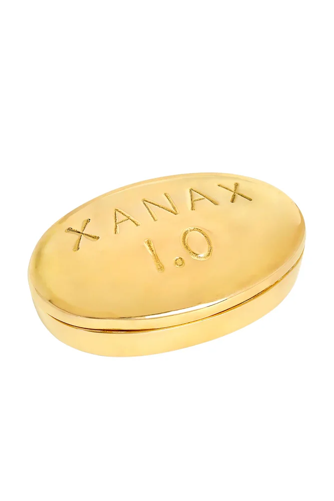 Xanax Brass Pill Box