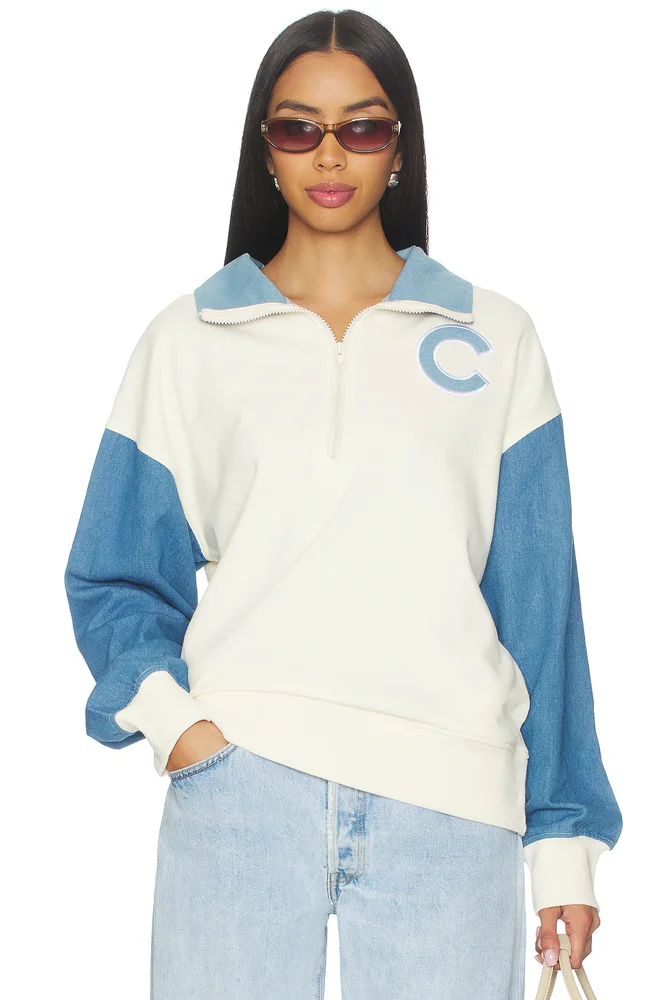 x REVOLVE Cubs Denim Quarter Zip