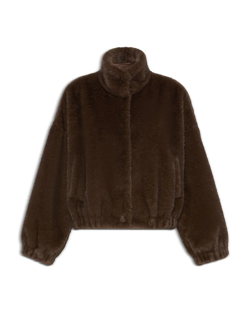 Wkdanemone Boxy Faux Fur Jacket