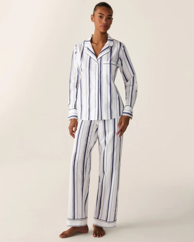 Poplin Pajama Set in Parlor Stripe