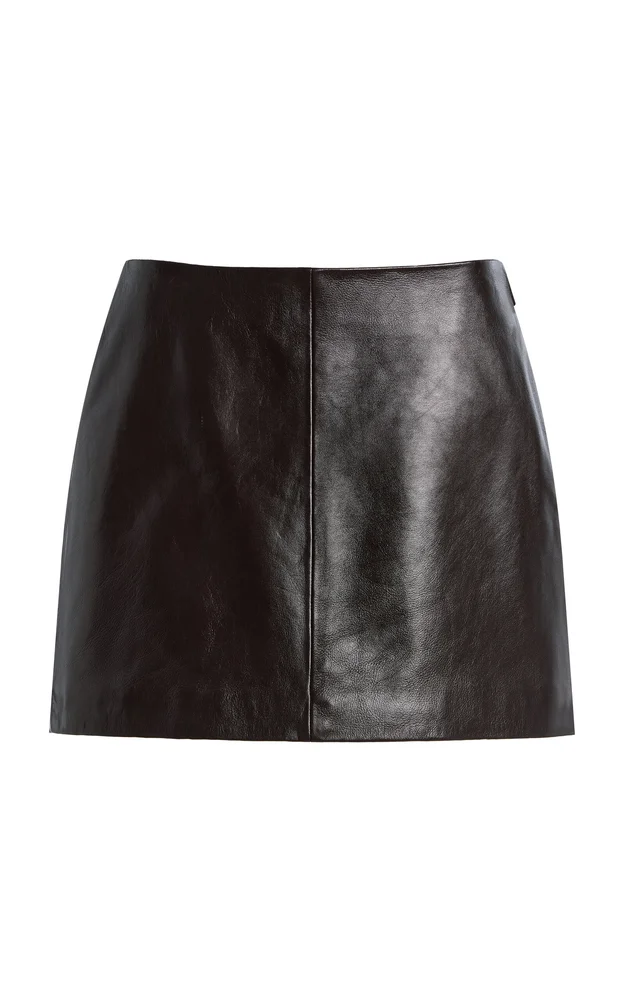 Melody Palermo Leather Mini Skirt