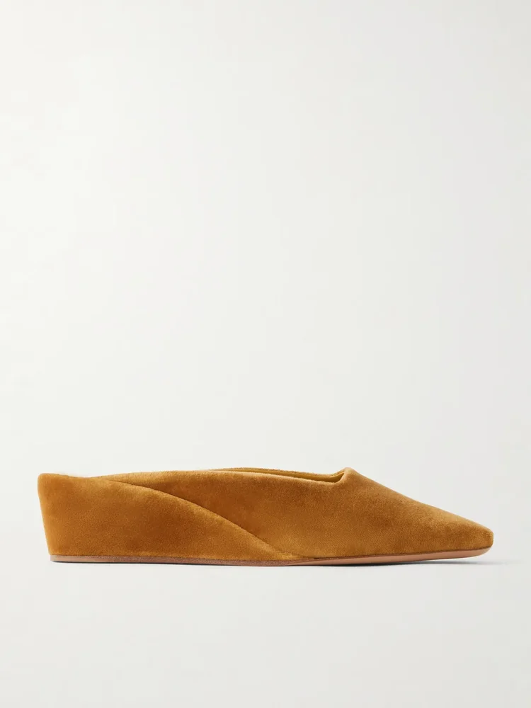 Atelier velvet mules