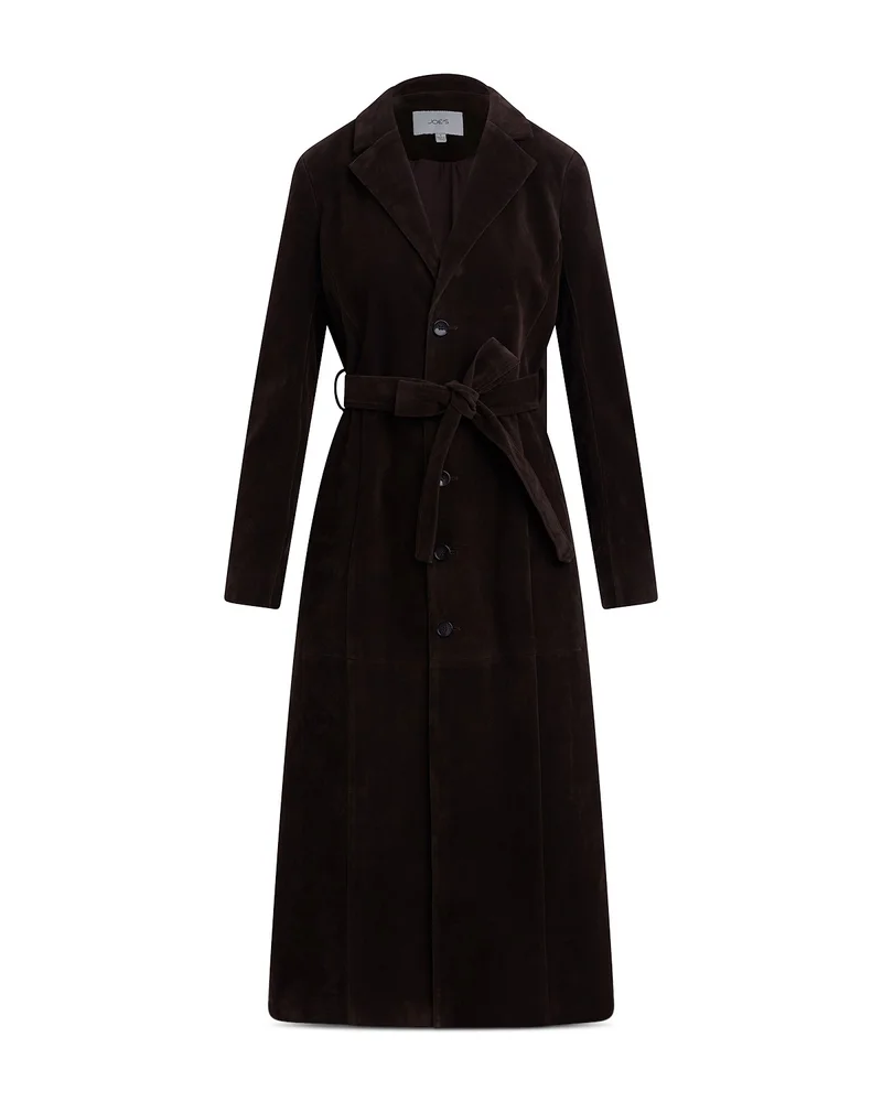 The Faux Suede Long Coat