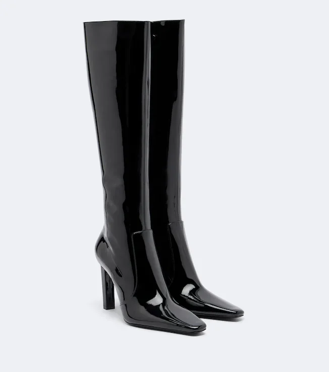 Francoise patent leather knee-high boots