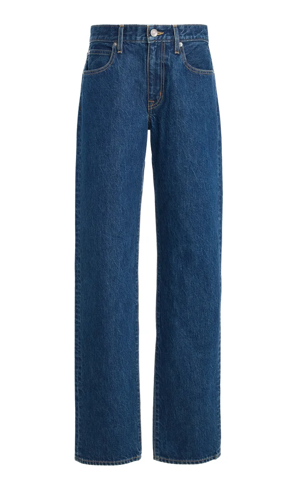 Chloe Rigid Low-Rise Straight-Leg Jeans