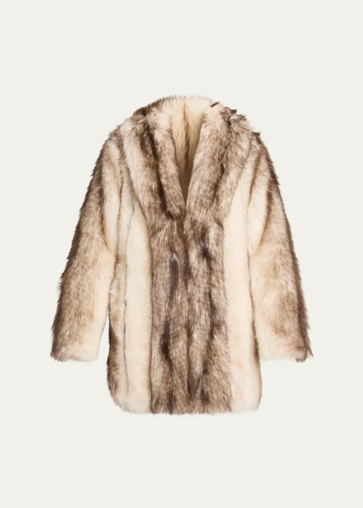 Cooper Faux Fur Pelted Coat
