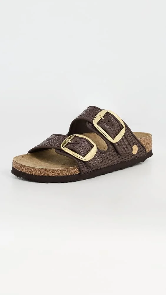 Arizona Big Buckle Raffia Sandals
