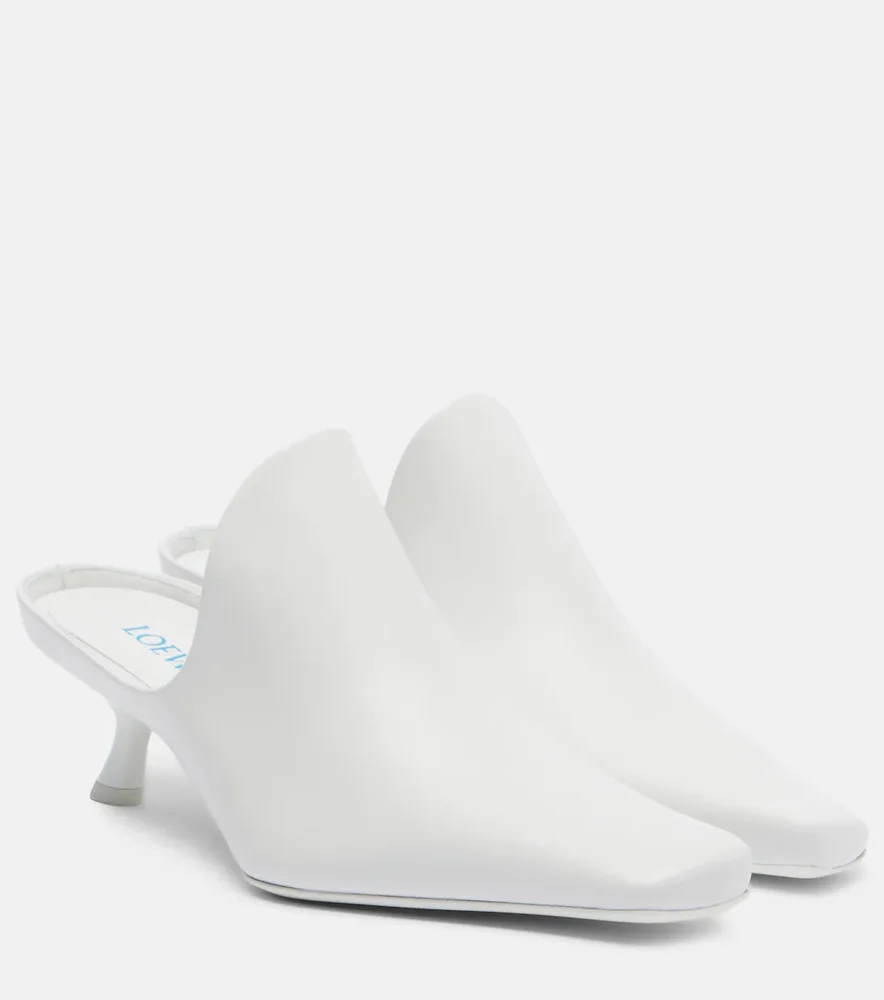 Emily leather mules
