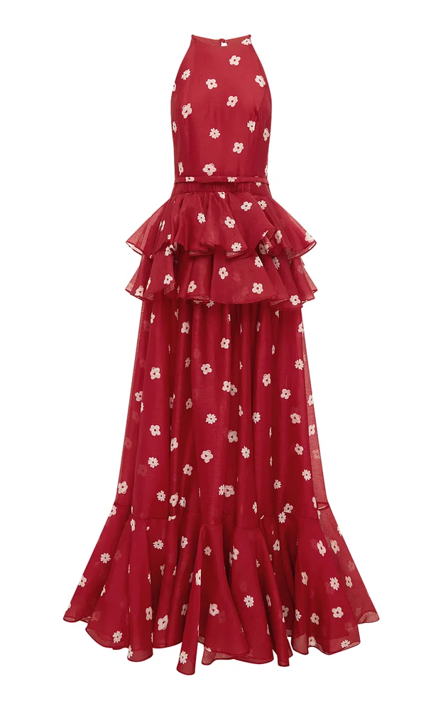 Kirra Linen-Silk Maxi Dress