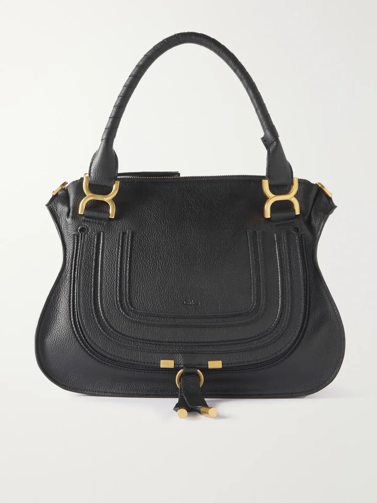+ NET SUSTAIN Marcie medium textured-leather tote