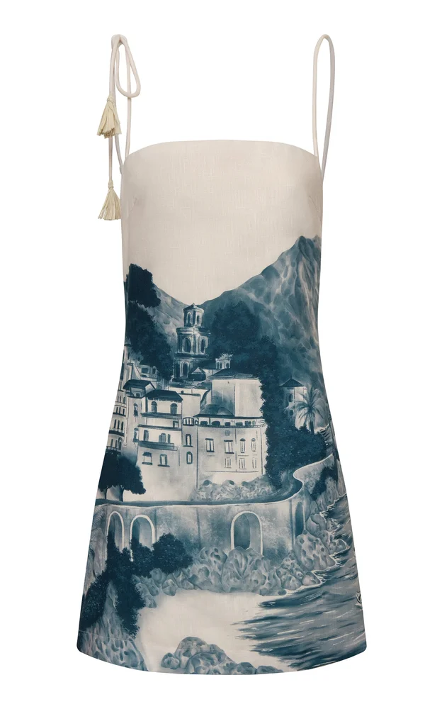 Una Tarde Eterna Linen Mini Dress