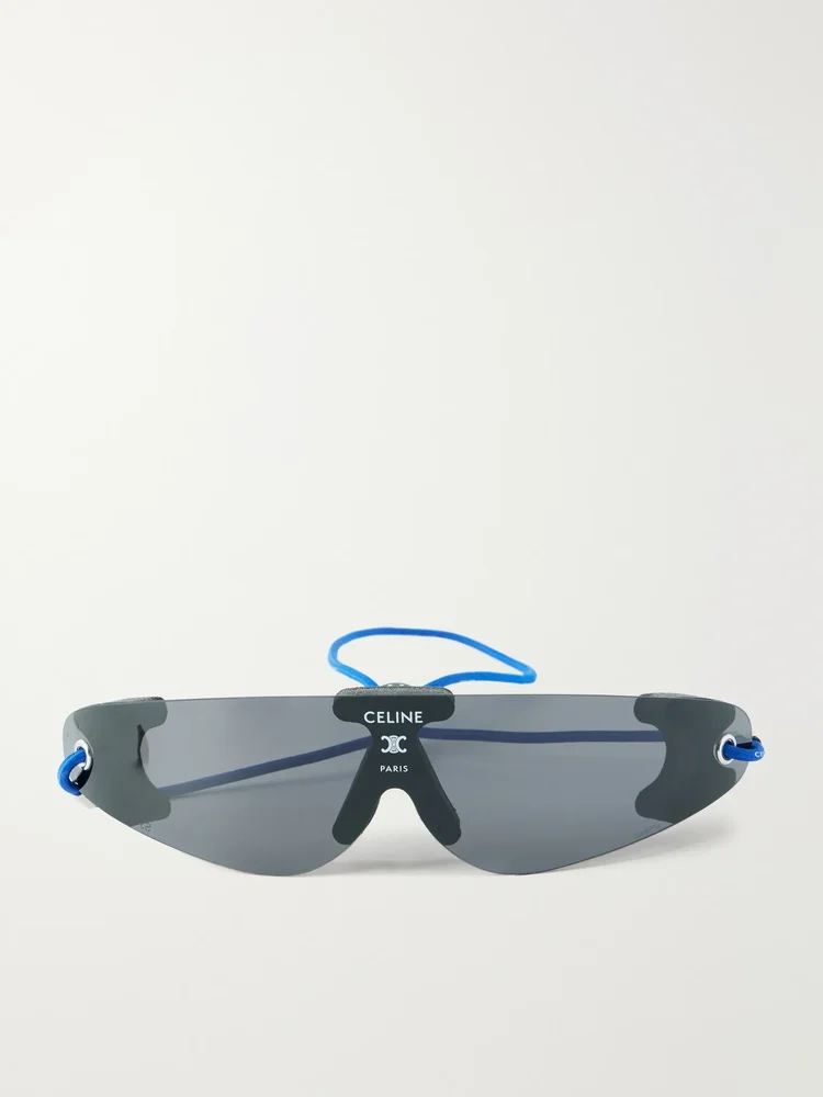 Runner shield-style injection sunglasses