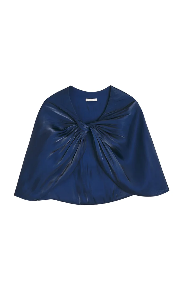 Pinlos Twisted Satin Cape