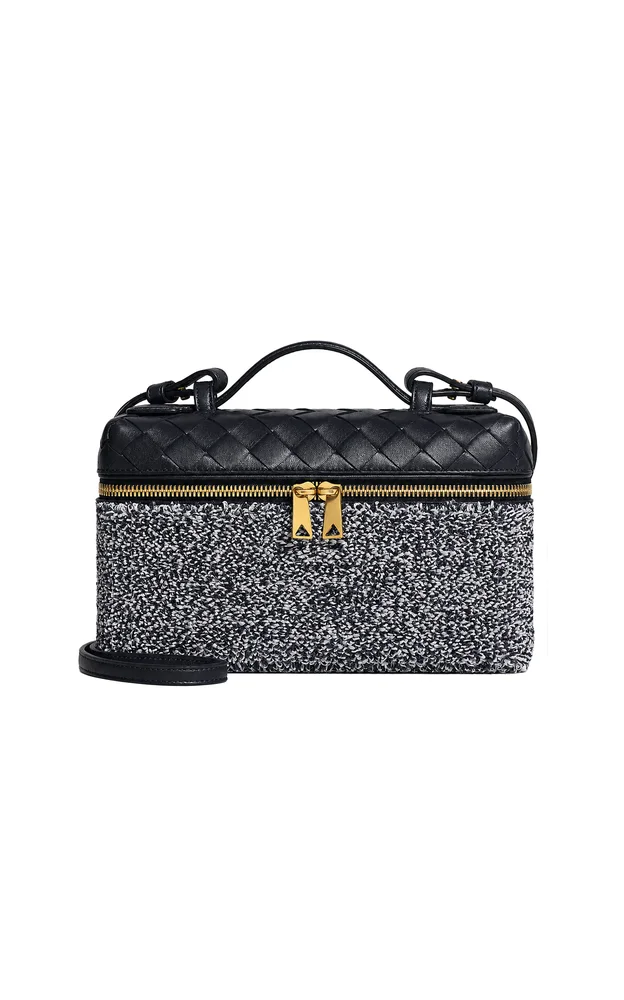 Bang Bang Leather and Raffia Bag