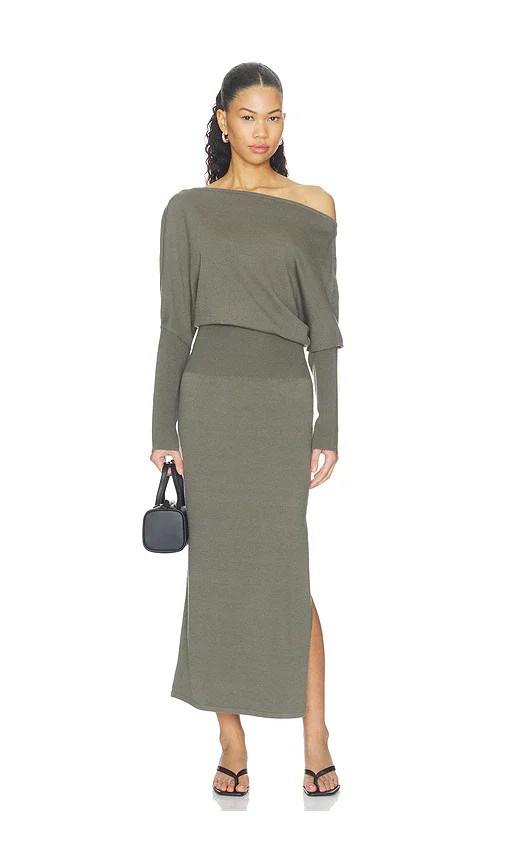 Janese Off Shoulder Midi Dress