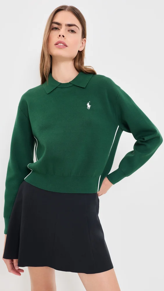 Long Sleeve Collared Sweater
