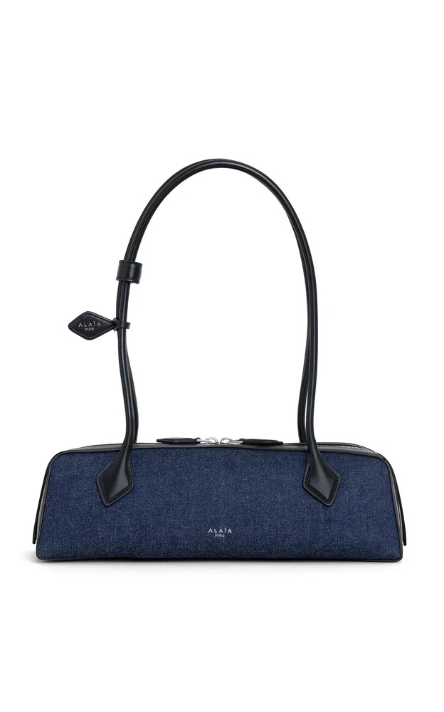 Le Teckel Medium Denim Shoulder Bag
