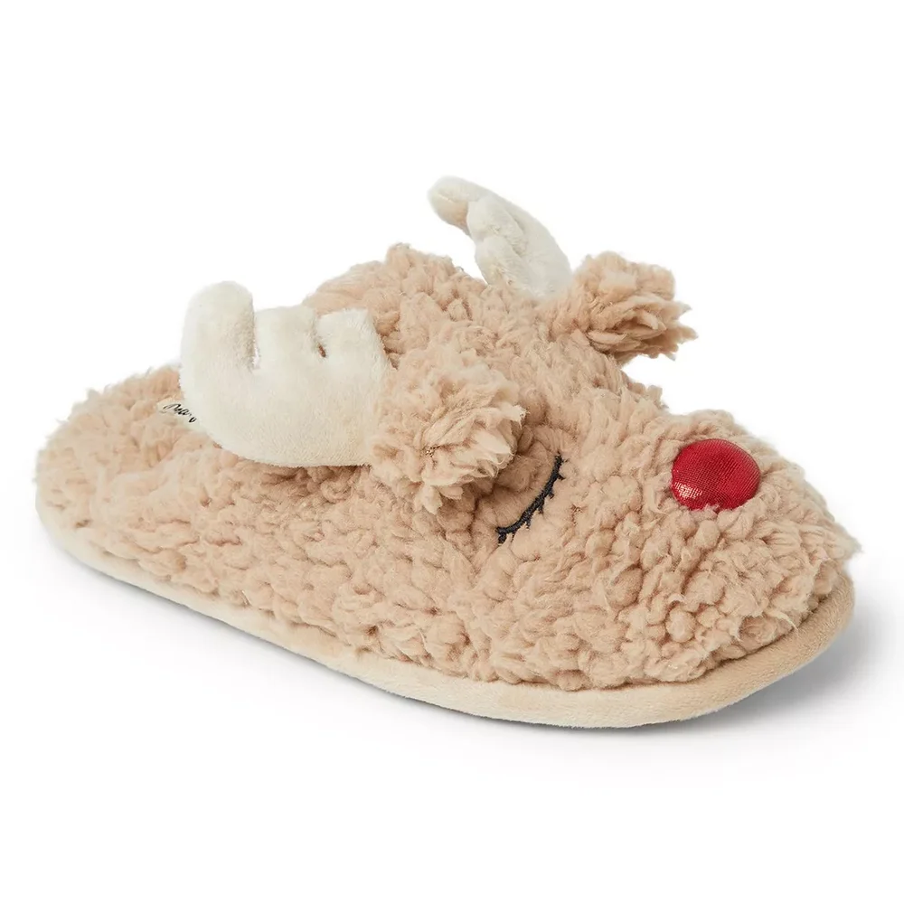 Women's Shay Holiday Christmas Reindeer Scuff Slipper