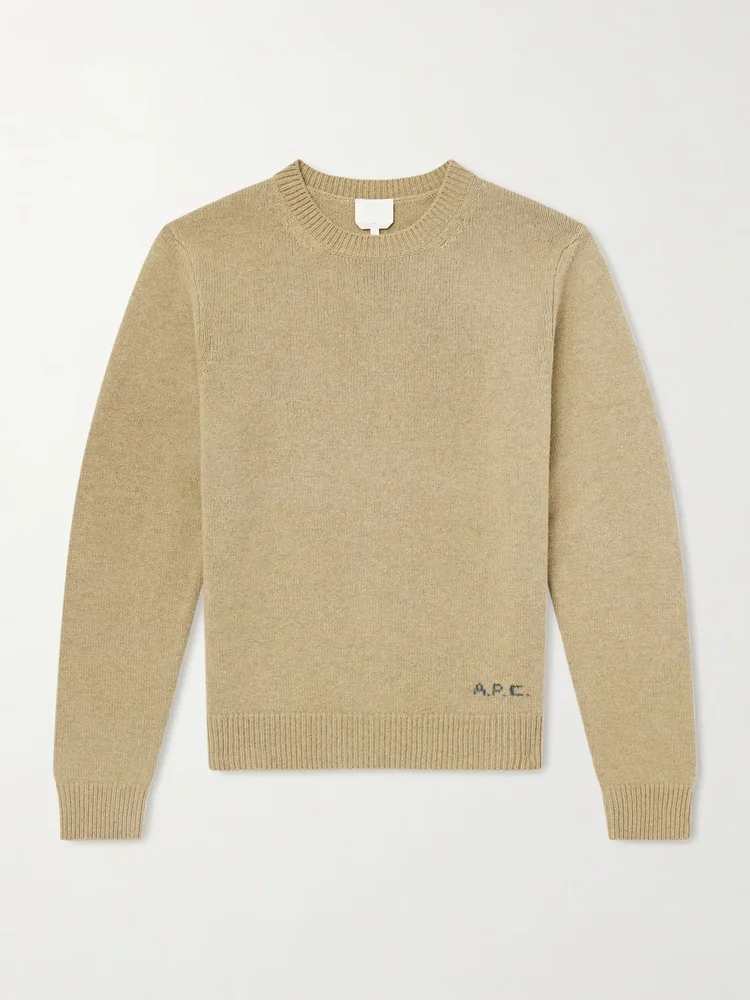 Edmond Logo-Intarsia Wool Sweater