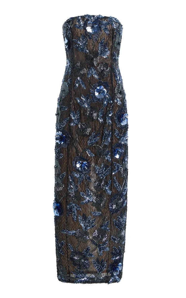 Exclusive Pierre Embellished Tulle Gown