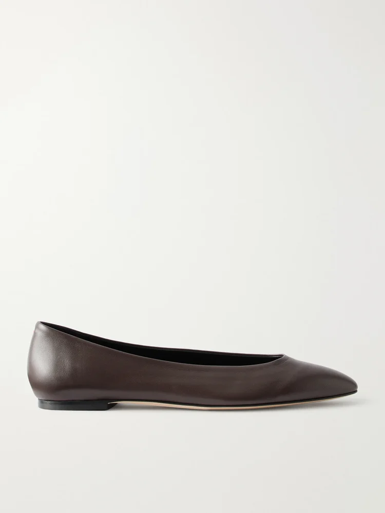 Ellie Leather ballet flats