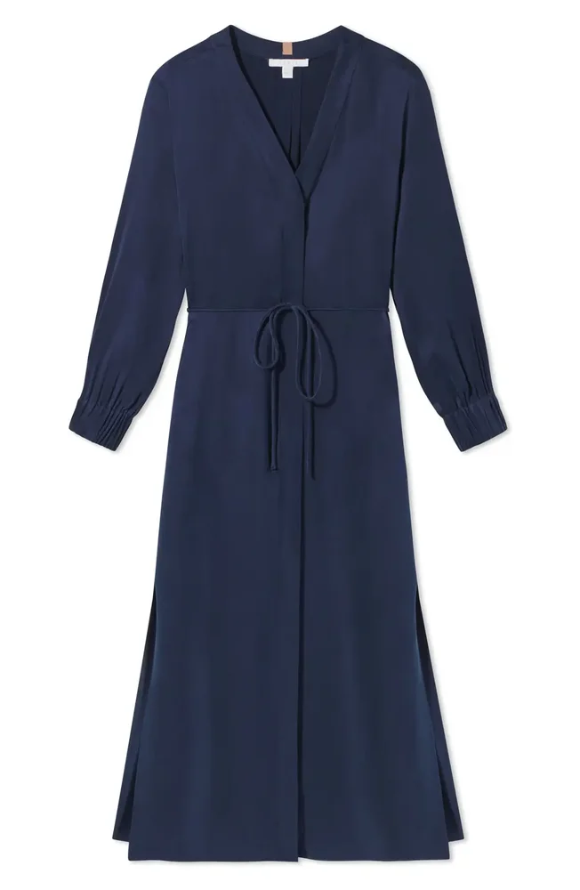 Washable Silk Long Robe