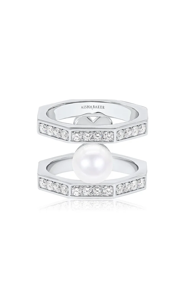 Mermaid White Gold Diamond Ring